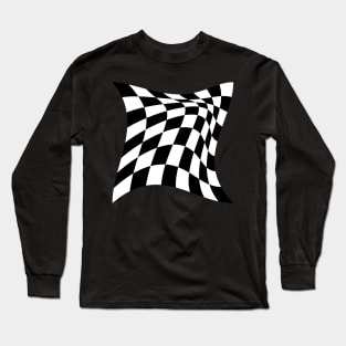 Warped chessboard Long Sleeve T-Shirt